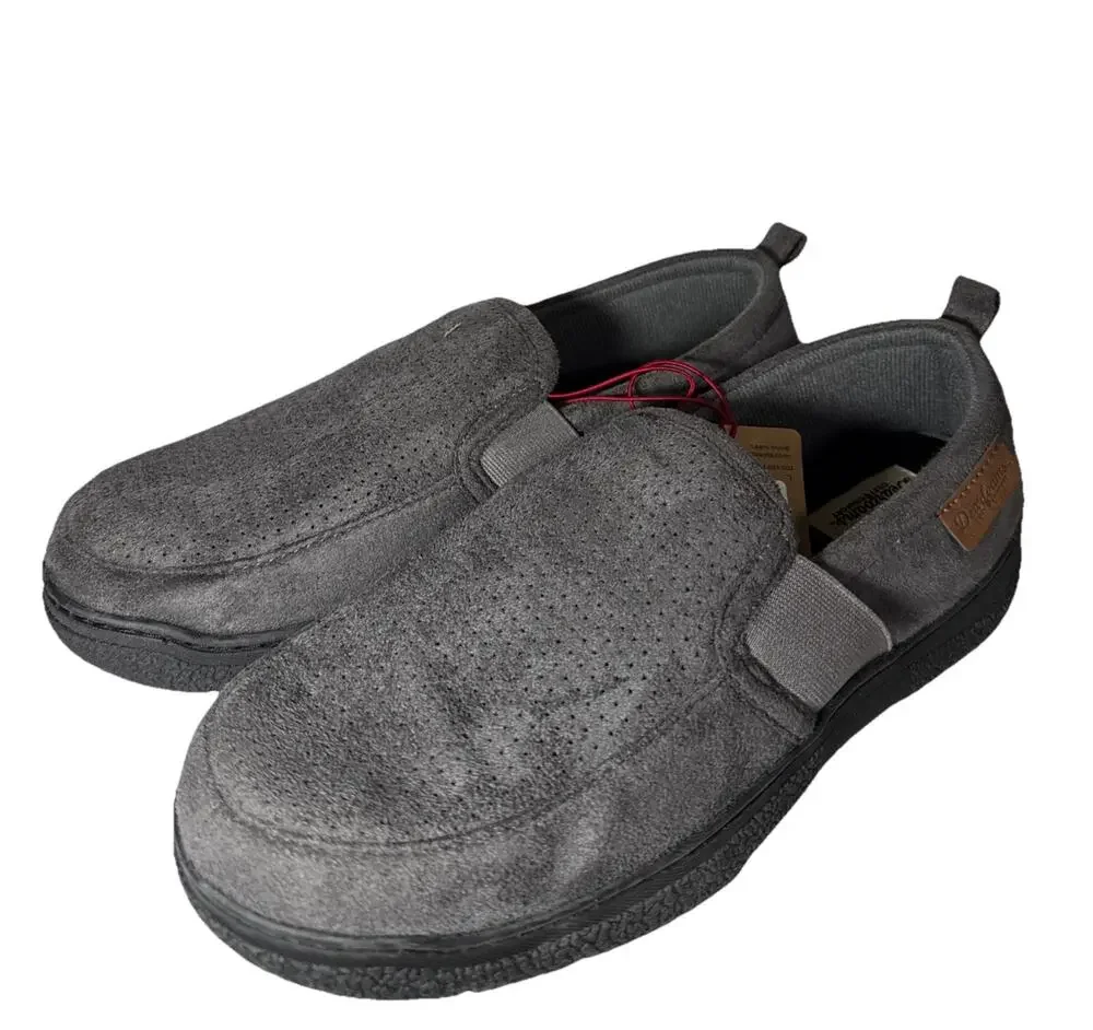 Dearfoams Cozy Comfort men's slippers Grey Size Small 7-8